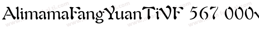 AlimamaFangYuanTiVF 567 000wght  3字体转换